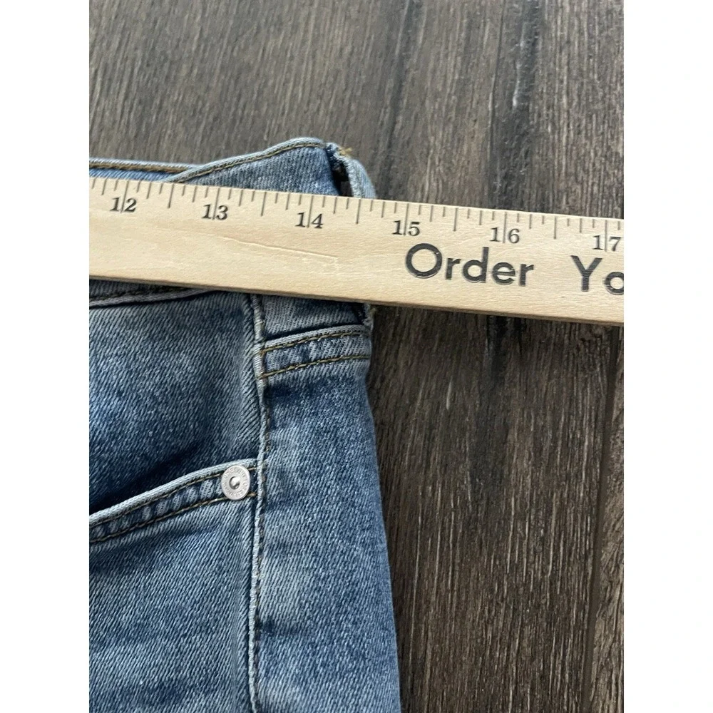 7 For All Mankind Jeans Womens 28 Medium Wash Cropped Alexa Embroidered Flowers - Picture 5 of 16